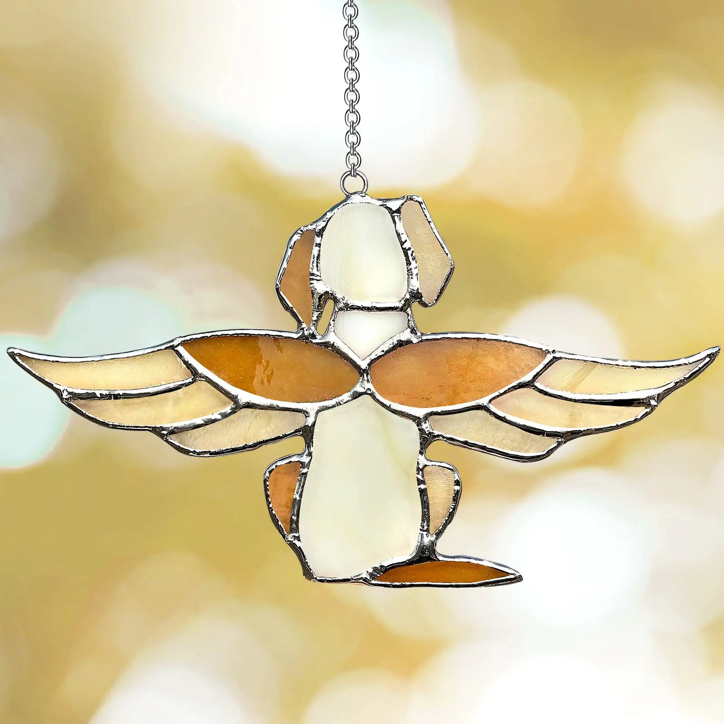 Angel Dog Memorial Sun Catcher – Rainbow Bridge Pet Tribute